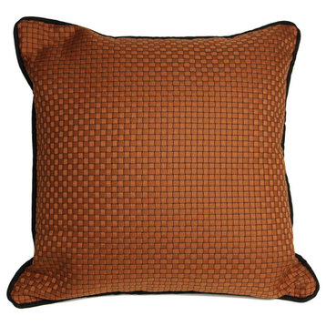 Spice Basket Accent Pillow With Black Trim