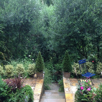 Charming Mediterranean Terraced Garden