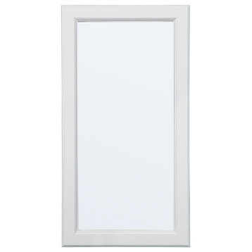 Design House 545111 Wyndham 16" Wall Mounted Single Door Framed - White