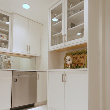 Clear Coat on Maple Makes this Contemporary Kitchen Shine