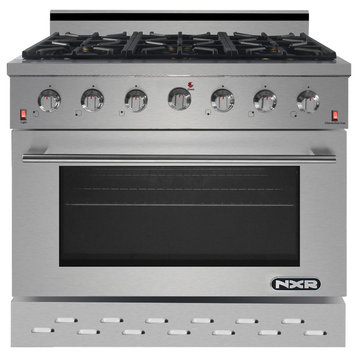 NXR 36" Stainless Steel Gas Range with 5.5 Cu. Ft. Convection Oven SC3611