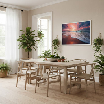 Golden Horizon Biophilic Style Artwork
