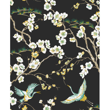 Japan Wallpaper, Black, 20x396