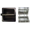 Arista Recessed Toilet Paper Holder with Galvanized Mounting Plate, Oil Rubbed Bronze