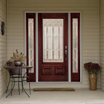 Pella® Architect Series® fiberglass entry doors transform your home’s view