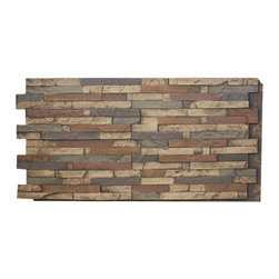 145-MESA STACKED SLATE WALL PANEL - 24"H - Wall Panels