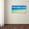 Pierre Leclerc 'Blue Beach Maui' Canvas Art, 32x16