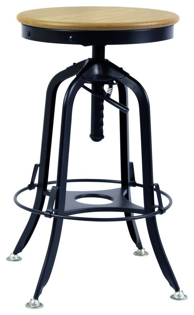 Toledo Bar Stool - Black Rustic