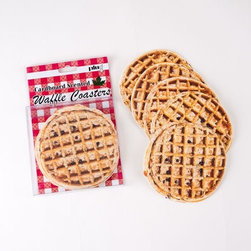 Set of 10 Cardboard Scented Waffle Coasters, Kitchen Accessory - Coasters