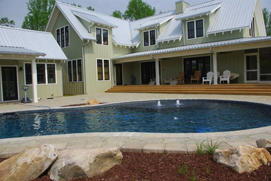 This is an example of a transitional pool in Raleigh.