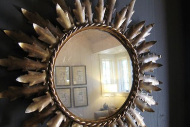 Example of an eclectic entryway design in Birmingham