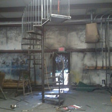 iron stair case