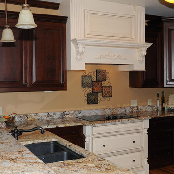 Cherry & Glazed Cabinetry