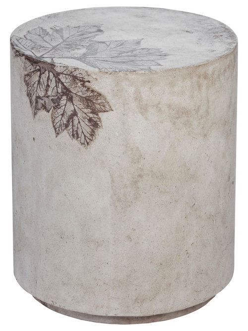 Mcguire Designs Mcguire Furniture Medium Round Concrete Stool 976 Outdoor Coffee Tables
