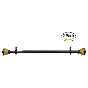Camino Lincroft Window Rods and Finial, Set of 2, 120"