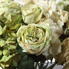 Elegant Cream Green Hydrangea Rose Spring Flower Bouquet Vase