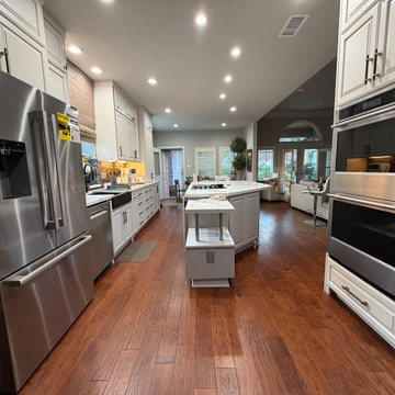 Elegant Two-Tone Kitchen Transformation
