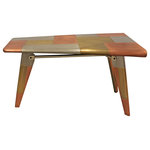 Moti - Mar Vista Tri-Tone Metal Cladded Writing Desk in Copper Finish - Inspired by the golden age of aviation and the future of high speed travel, the Mar Vista collection features aerodynamic design and metallic detailing that highlights the streamline design of each piece. Each piece in this collection is a work of art on its own but also mixes beautifully with others for a truly eclectic look.