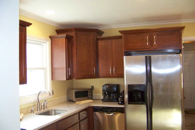 Elegant kitchen photo in Boston