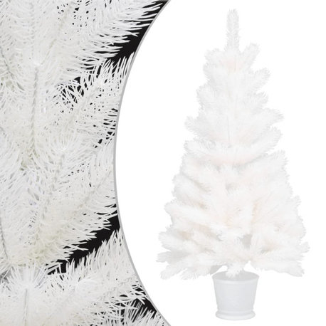vidaXL Christmas Tree Artificial Xmas Tree with Needle-Shaped Branches White