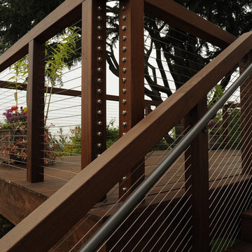 Oakland Hills Ipe Deck Cable Rail
