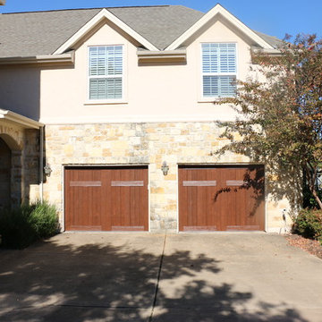 Clopay Canyon Ridge Ultra Grain Tree-Free Doors in Walnut Cypress Cladding
