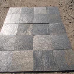 Silver Grey Indian Slate Stone - Tile