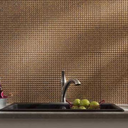 Fasade Square, Cracked Copper - Home Decor