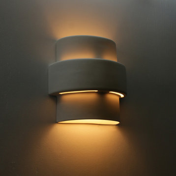 Hollis Indoor Wall Light, Bisque Dark Gray