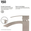 VIGO Simply Silver Glass Vessel Sink and Duris Faucet