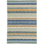 Company C - Sheffield Stripe Wool Hand Tufted 9'x13' Rug, Seagrass - Our Sheffield Stripe hand-tufted area rug features alternating stripes of bold hues and subdued neutrals.