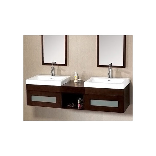 Connecting Two Ikea Morgon Sink Units Together With Makeup Counter - Ikea Bathroom Vanity Sink Unit