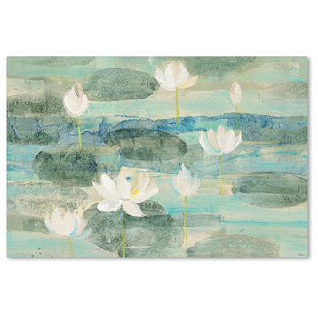 Albena Hristova 'Water Lilies Bright' Canvas Art, 32"x22"