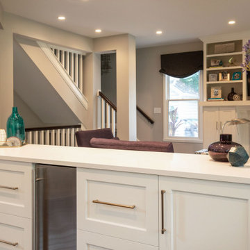 Glamorous Kitchen, Dining and Living Renovation with Entertaining in Mind