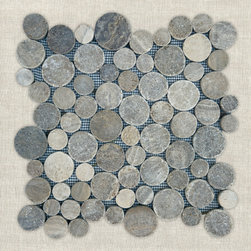 FULL MOON - Taupe | 12" x 12" | Onyx Mosaic - Mosaic Tile