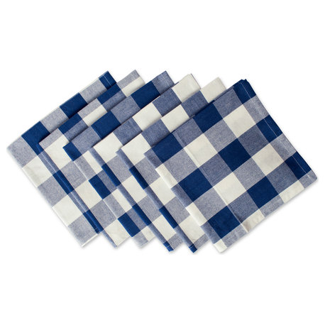 DII Navy Buffalo Check Napkin (Set of 6)