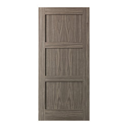 Oxford - 96&rdquo; WALNUT 3-PANEL SHAKER INTERIOR DOOR 1-3/4&rdquo; - Interior Doors