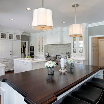 Wood-top Island with Seating