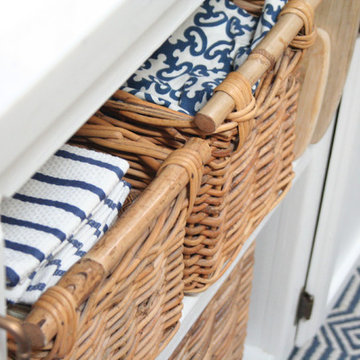 Open Shelving French Country Kitchen