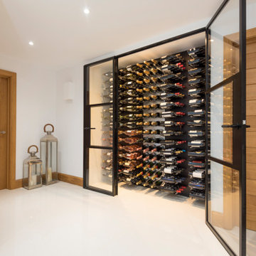 Sophisticated Wine cupboard encapsulated through majestic Origin Internal Doors
