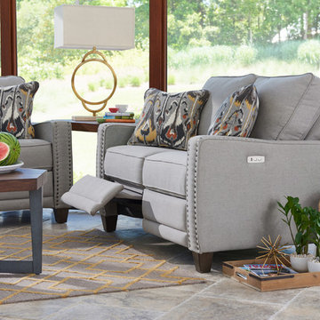 Makenna Duo Reclining Sofa by La-Z-Boy shown in Dove
