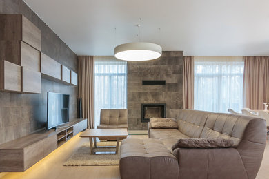 Inspiration for a modern home design remodel in Other