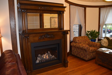 Custom fireplace surround