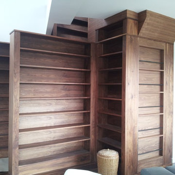 Walnut book case