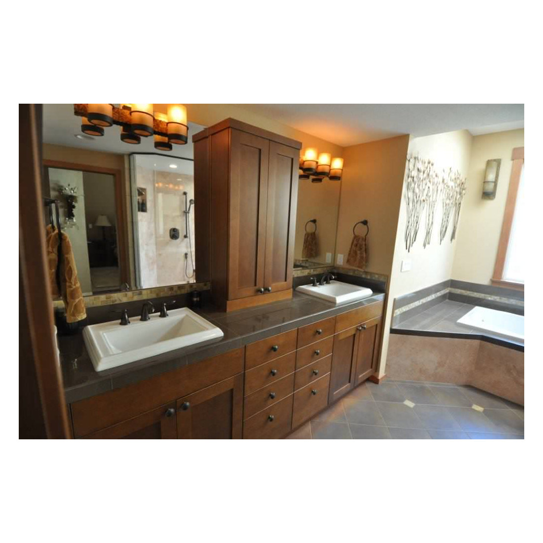 AFTER Custom Craftsman Master Bathroom