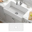 Turino 33" Farmhouse Reversible Apron Front Fireclay 1-Bowl Kitchen Sink MWH