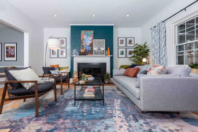 Inspiration for a transitional living room remodel in Baltimore