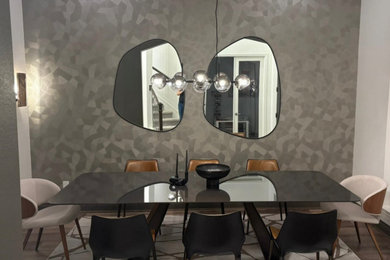 Inspiration for a contemporary dining room remodel