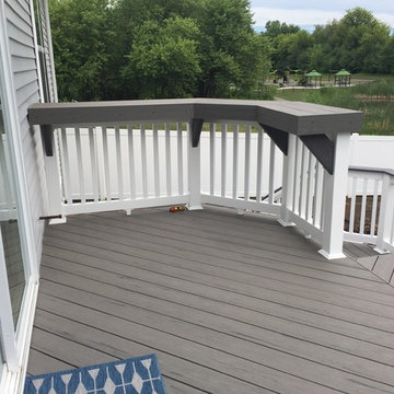 Elevated Timber Tech Deck in Winfield, IL