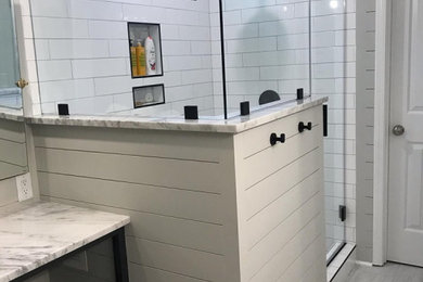 Example of a trendy bathroom design in Other